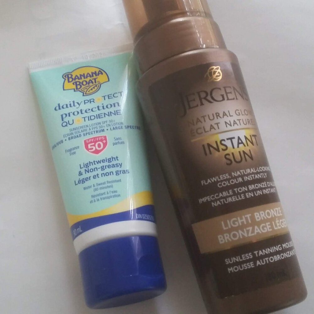 SUMMER🌞SUN BUNDLE Jurgens Self Tanning Mousse &  Banana Boat SPF50+